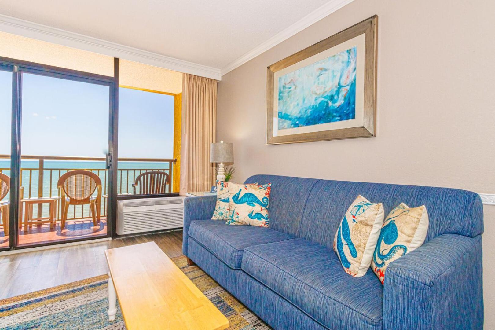 Oceanfront 1 Bedroom Suite With Beautiful Decor And Accents Caravelle Resort 1039 Sleeps 6 Guests Myrtle Beach Buitenkant foto